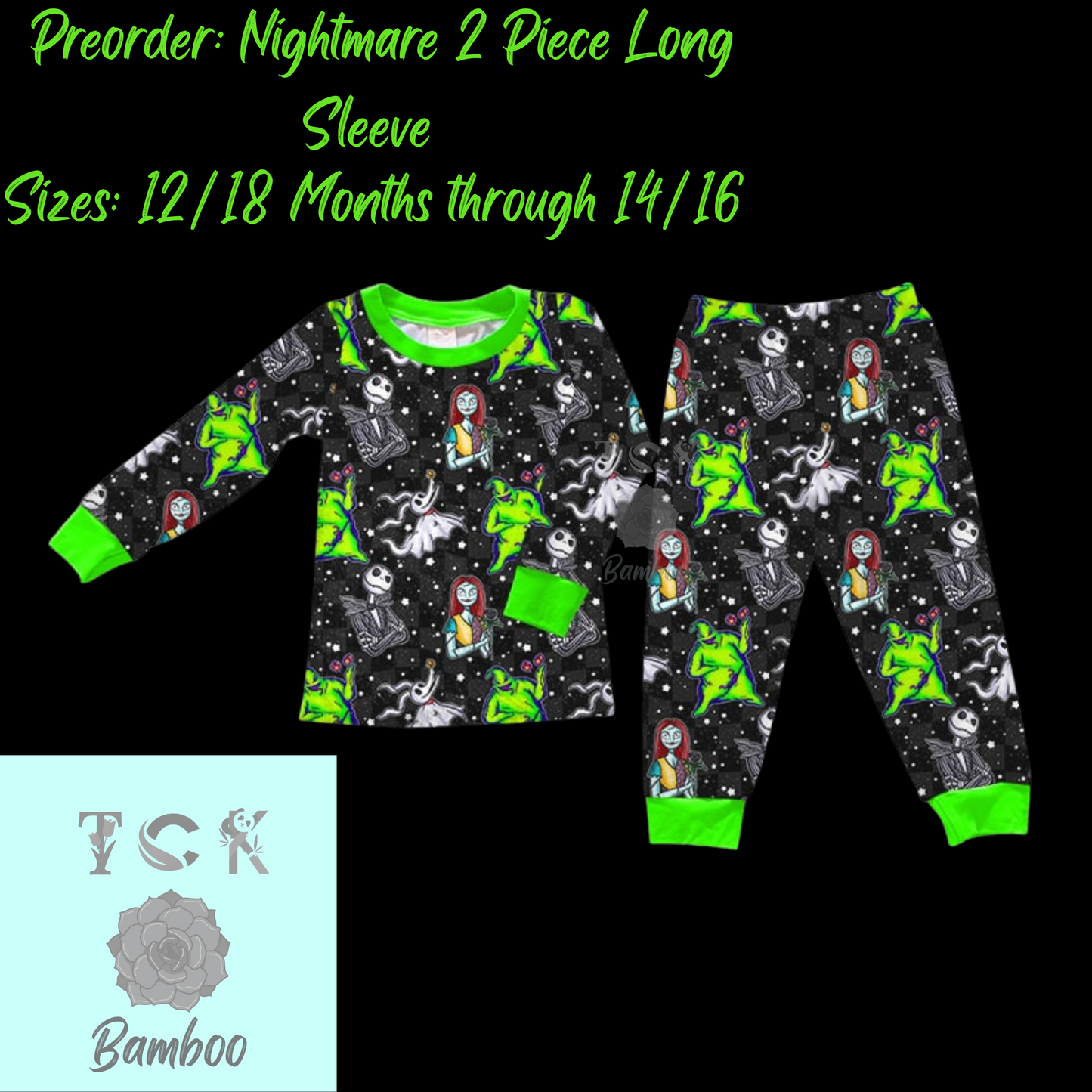 Preorder: Nightmare 2 Piece Long Sleeve