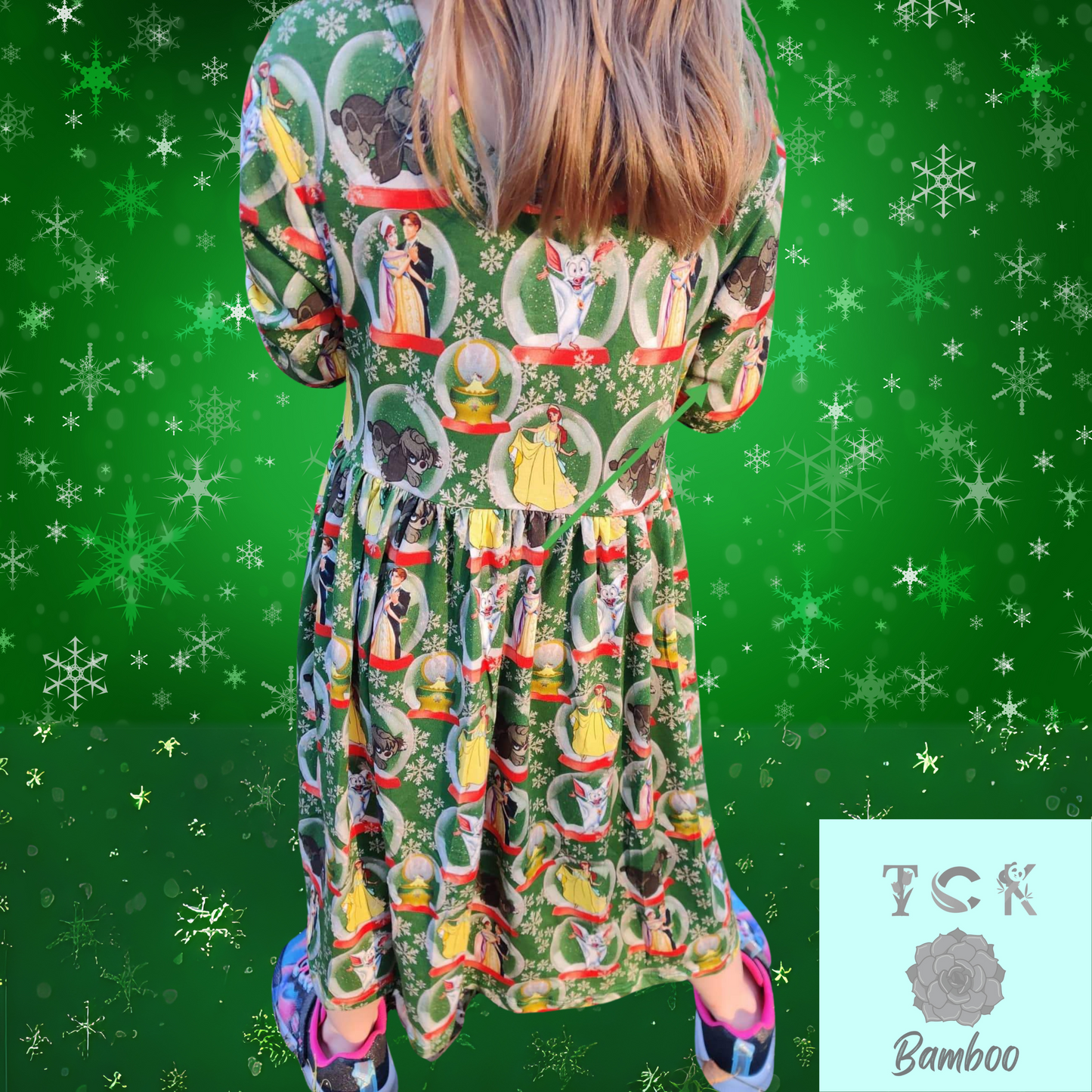 Once a Christmas Long Sleeve Dress