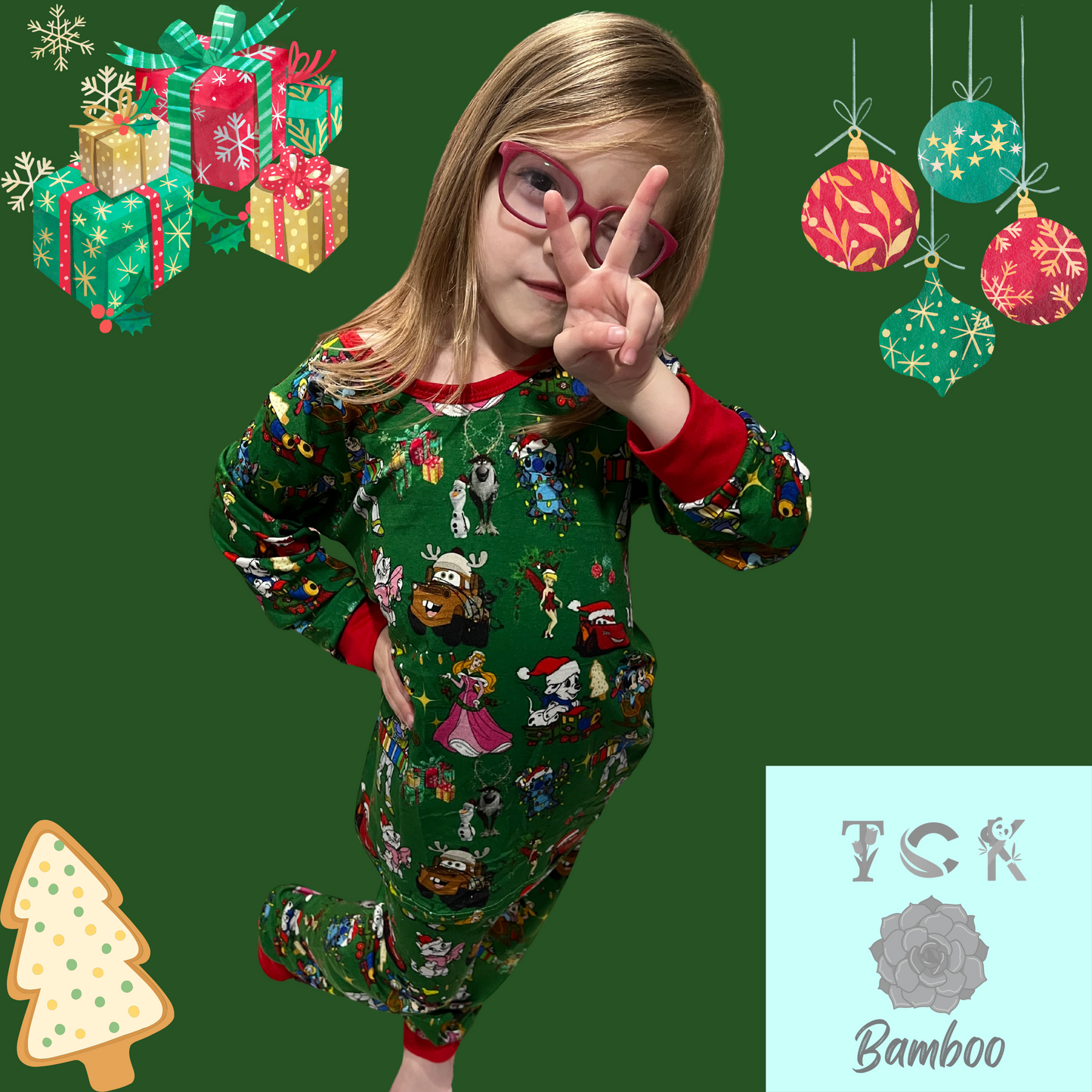 Christmas Friends 2 Piece Pajamas Set