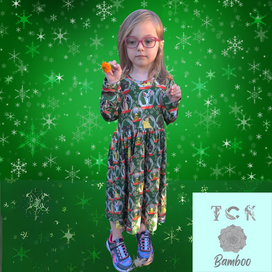 Once a Christmas Long Sleeve Dress