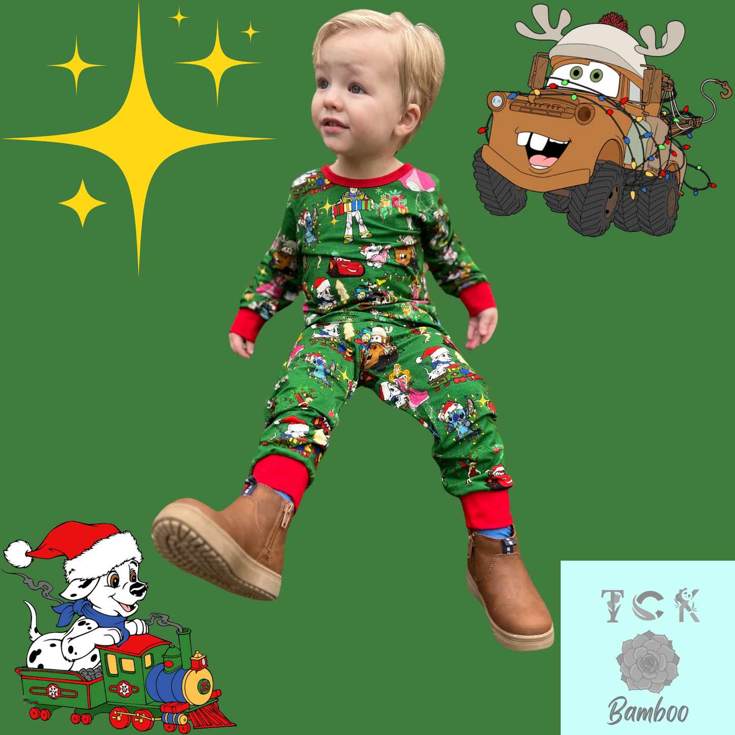 Christmas Friends 2 Piece Pajamas Set